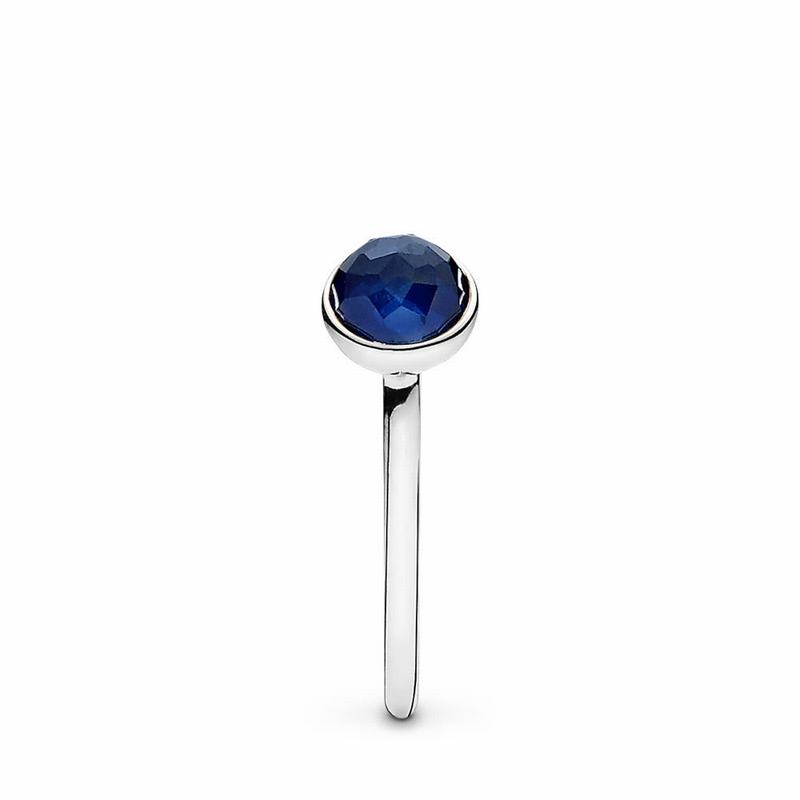 Pandora September Droplet Stackable Ring Silver Egypt NW6809241
